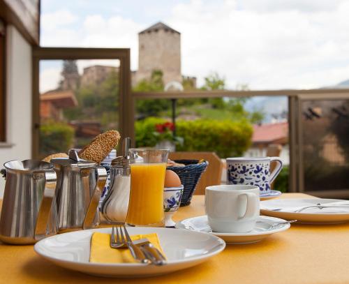 Možnosti raňajok pre hostí v ubytovaní Pension an der Mayenburg