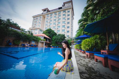 Bazén v ubytování Classy Hotel & Spa nebo v jeho okolí