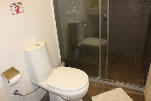 Koupelna v ubytování Hotel Kodra