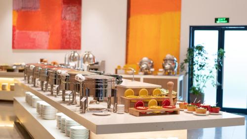 a counter with aasteryasteryasteryasteryasteryasteryasteryasteryasteryasteryasteryastery at The Empyrean Cam Ranh Beach Resort in Cam Ranh