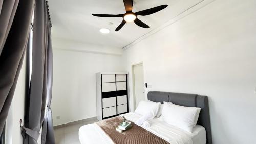 Кровать или кровати в номере 168 Park Selayang by Manhattan Group