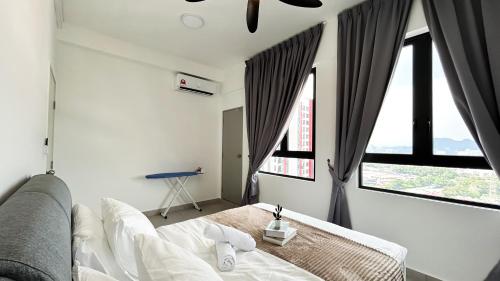 Кровать или кровати в номере 168 Park Selayang by Manhattan Group