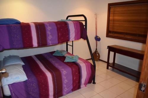 a pair of bunk beds in a room at Wildsights Beach Units in Denham