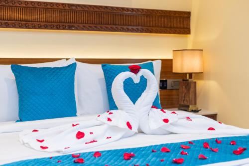 Aarya Hotel and Spa - Eternal Heritageにあるベッド