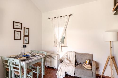 Χώρος καθιστικού στο Agriturismo Antico Podere Il Polveraio