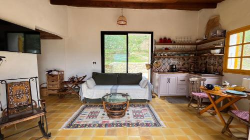 Area soggiorno di Chalet l'Atlas