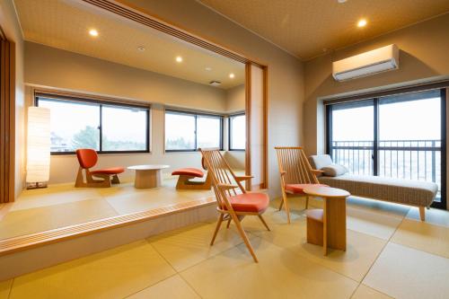Un lugar para sentarse en 奥州平泉温泉旅館 itsumu