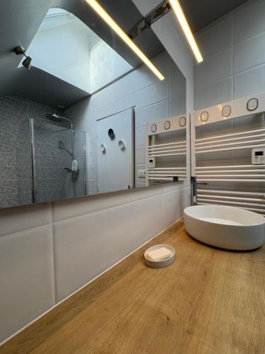 Koupelna v ubytování Charmante maison à 5min de la plage et du golf