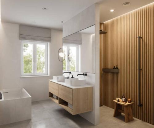 Koupelna v ubytování EL DE Olive Aero Suites Near Delhi Airport