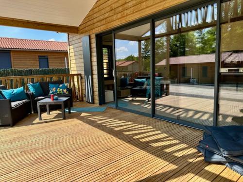 Posezení v ubytování Le chalet de la Presquile