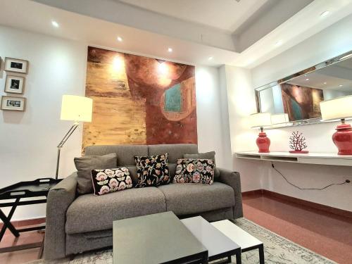 A seating area at Old Town, City Center Apartment Premium with PARKING