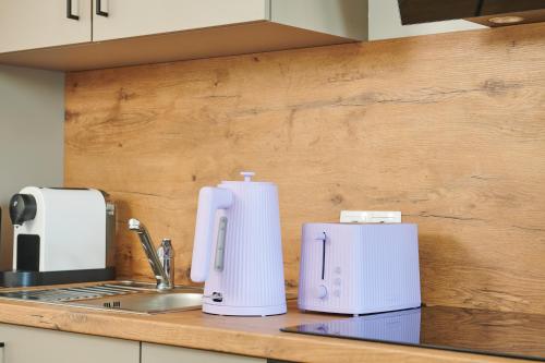 Dapur atau dapur kecil di HomeME Bad Oeynhausen City Netflix, Parkplatz, Küche, zentral
