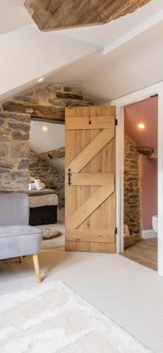 Ένα ή περισσότερα κρεβάτια σε δωμάτιο στο 3 Beck Head Kirkby Lonsdale