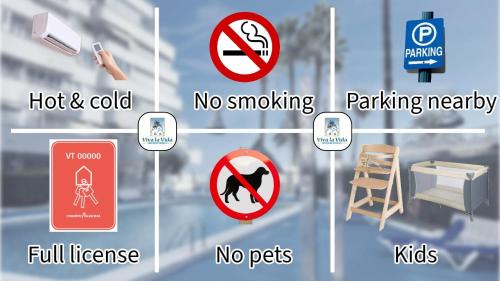 Certifikát, hodnocení, plakát nebo jiný dokument vystavený v ubytování Esmeralda I Beachside