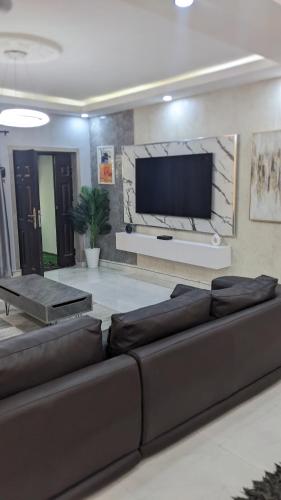 TV a/nebo společenská místnost v ubytování Nems Appartment