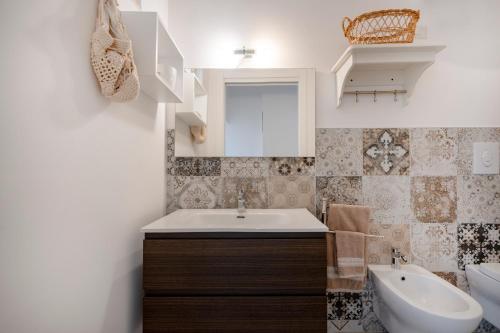 Koupelna v ubytování Il Vecchio Leccio