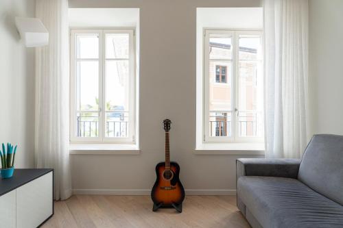 Ruang duduk di Aa Imbarcadero apartments