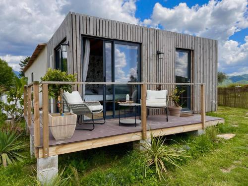 Zahrada ubytování Tiny House RosaLodge