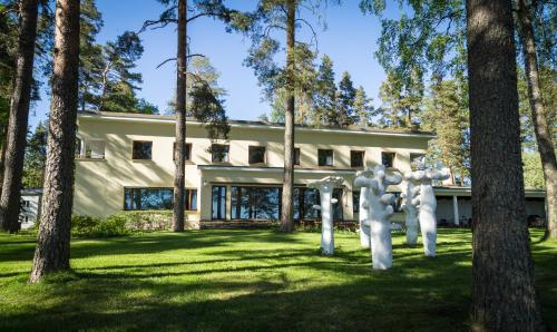 Zahrada ubytování Art Hostel Honkahovi