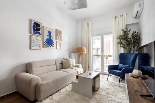 Les Nuances de Bleu - 1-Bedroom & Balcony in Athens