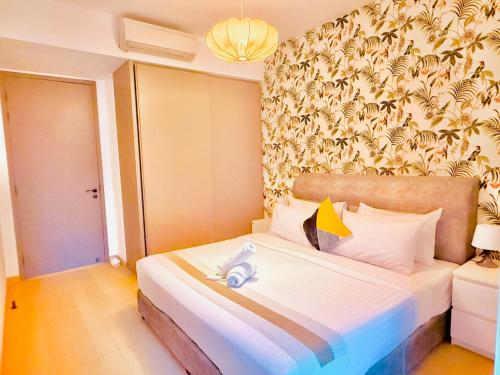 Letto o letti in una camera di Crystal Service Suite At Eaton KLCC