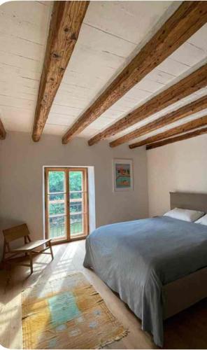 Katil atau katil-katil dalam bilik di Casa Fiorita B&B Muggia