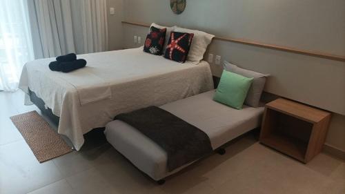 Postel nebo postele na pokoji v ubytování AMARE Condomínio ap 103