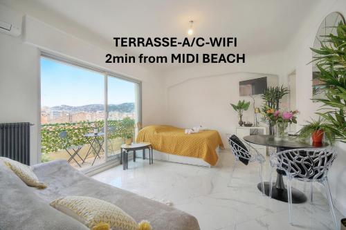 STUDIO LUMINEUX 200 m DES PLAGES A0B192