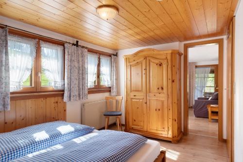 Postel nebo postele na pokoji v ubytování Sunmattehof