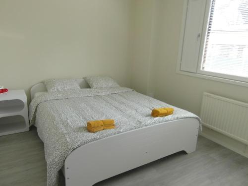 Katil atau katil-katil dalam bilik di Sun & Steam Home in Hanko