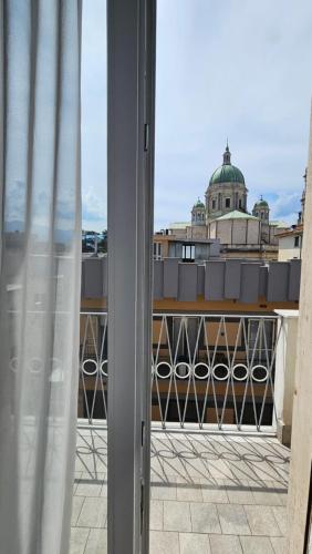 a view of a building from a window at Flamingo B&B in Pompei