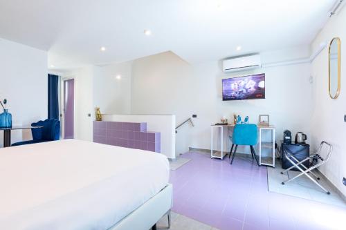 Katil atau katil-katil dalam bilik di Città Studi Suites 1 - Top Collection