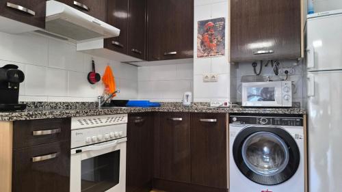 Η κουζίνα ή μικρή κουζίνα στο 21A06 Apartamento en Felechosa