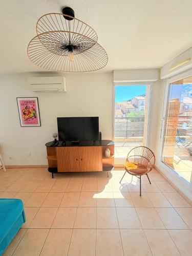 #Sète T2 Clim & Balcon Vue Mont Saint Clair
