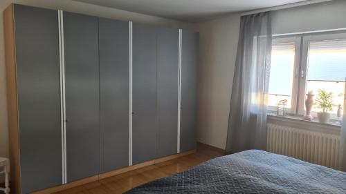 Katil atau katil-katil dalam bilik di Ferienhaus Auf der Bitz