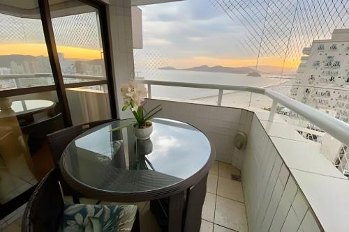 Μπαλκόνι ή βεράντα στο SHB - Magnífica vista ao mar no Gonzaga em Santos