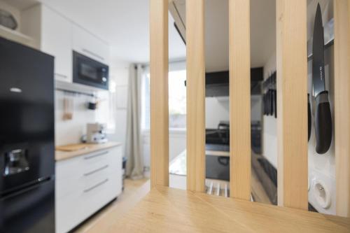 Η κουζίνα ή μικρή κουζίνα στο Moissan chambre Monteynard