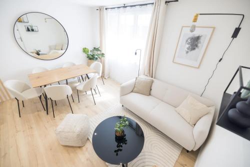 Χώρος καθιστικού στο Moissan chambre Monteynard