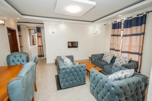 Coin salon dans l'établissement Casa Kigali