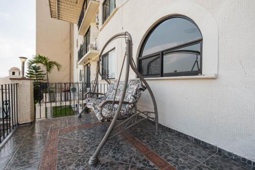 Μπαλκόνι ή βεράντα στο Comoda Habitacion en Hotel con Vista al Lago, Tequesquitengo