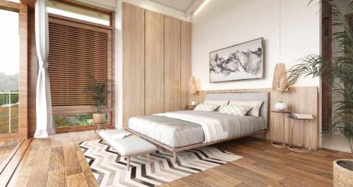Postel nebo postele na pokoji v ubytování Overthemoon Luxury Pool Villas