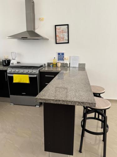 Η κουζίνα ή μικρή κουζίνα στο Residencia de descanso con ALBERCA PRIVADA