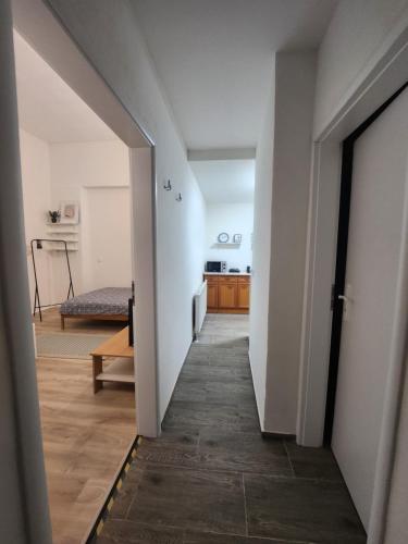 Кровать или кровати в номере Kramare Apartments