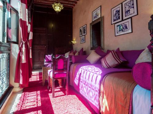 Cama o camas de una habitación en Riad Anabel