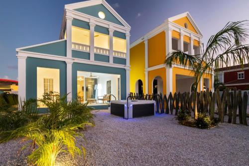 a house with a tv in front of it at Vacation Home Bonaire in Kralendijk