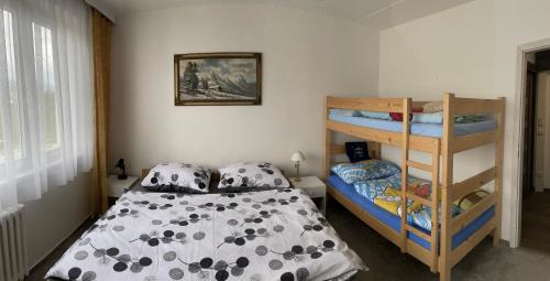 Voodi või voodid majutusasutuse Apartmán Hojsova Stráž toas
