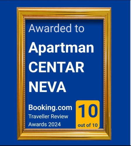 Certifikát, hodnocení, plakát nebo jiný dokument vystavený v ubytování Apartman CENTAR NEVA