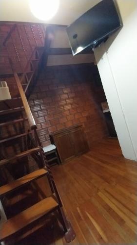 an overhead view of a room with a wooden floor at Mansión de la Bolivia in La Paz