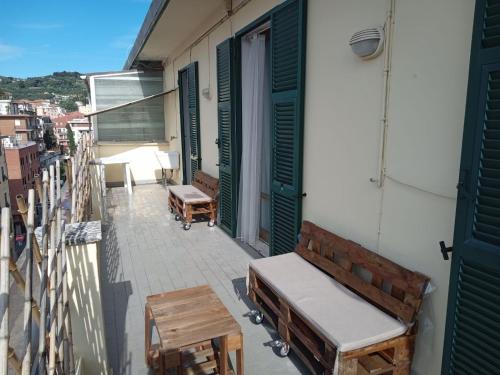 Balkón nebo terasa v ubytování L'Attico sul Porto, Sea View with Terrace, Imperia Center