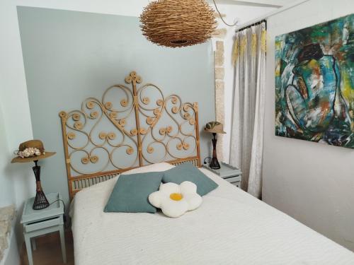 En eller flere senge i et værelse på appartement 56 m2 et grande terrasse 30m2